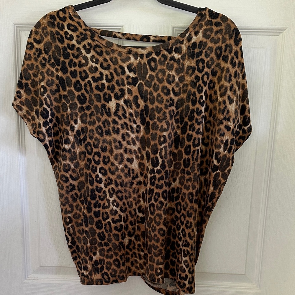 Express Leopard Print Blouse